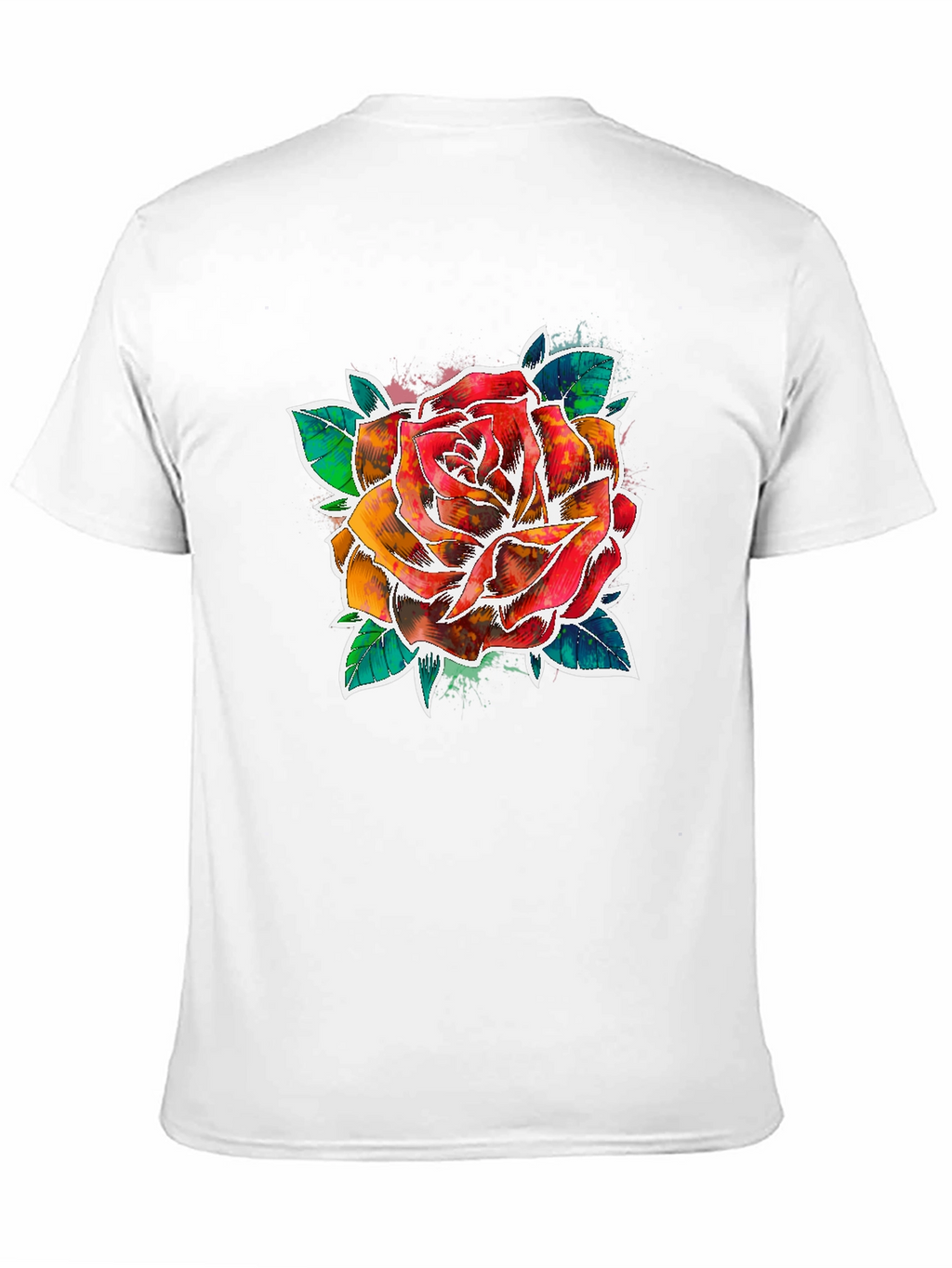 Watercolor Rose Graphic Tee