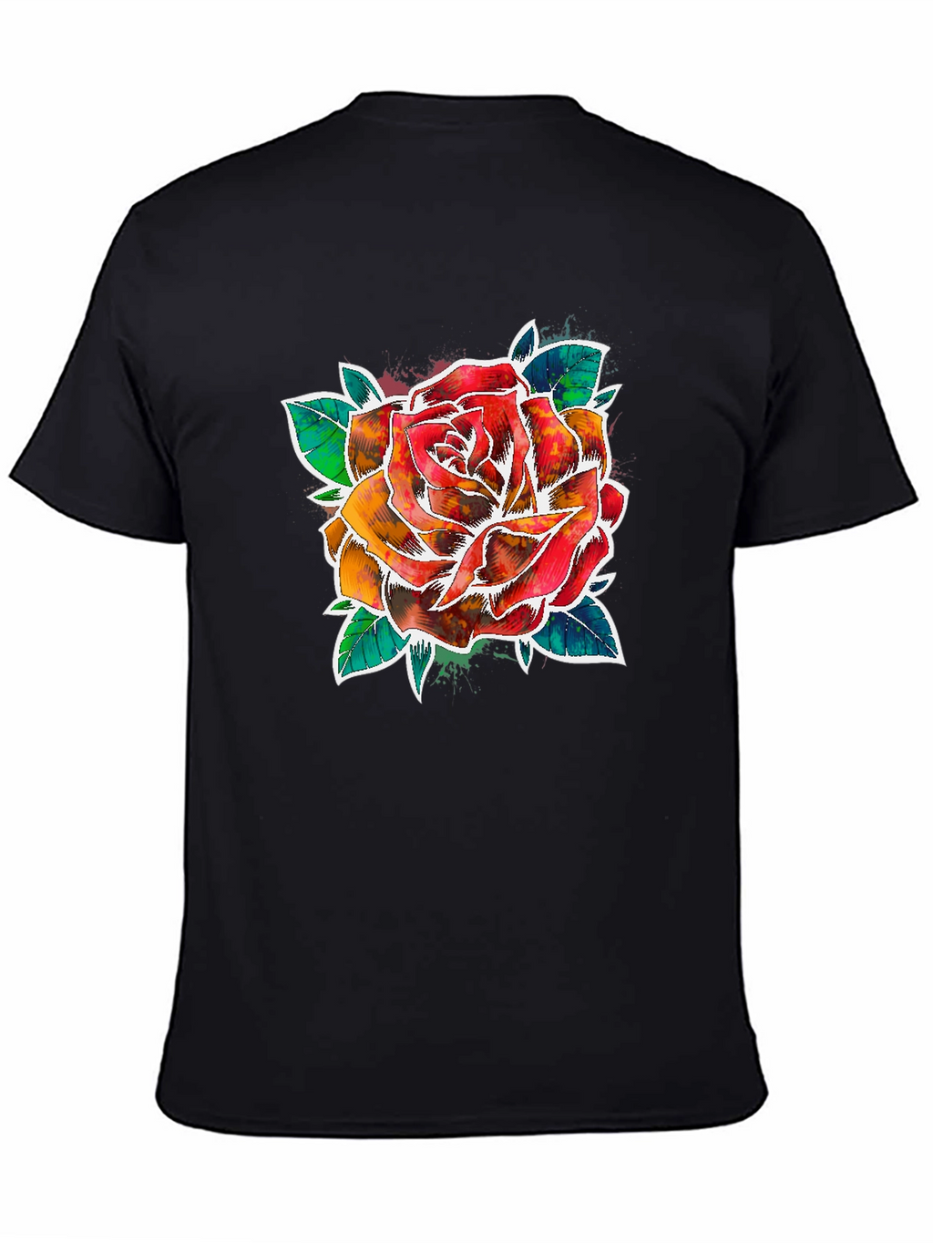 Watercolor Rose Graphic Tee