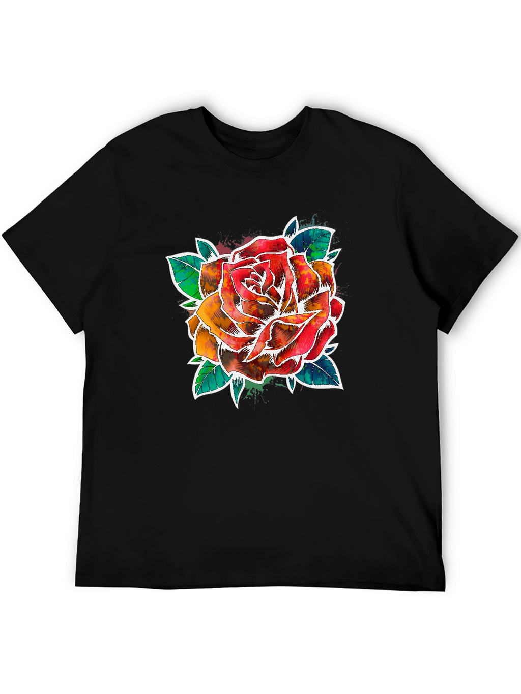 Watercolor Rose Graphic Tee