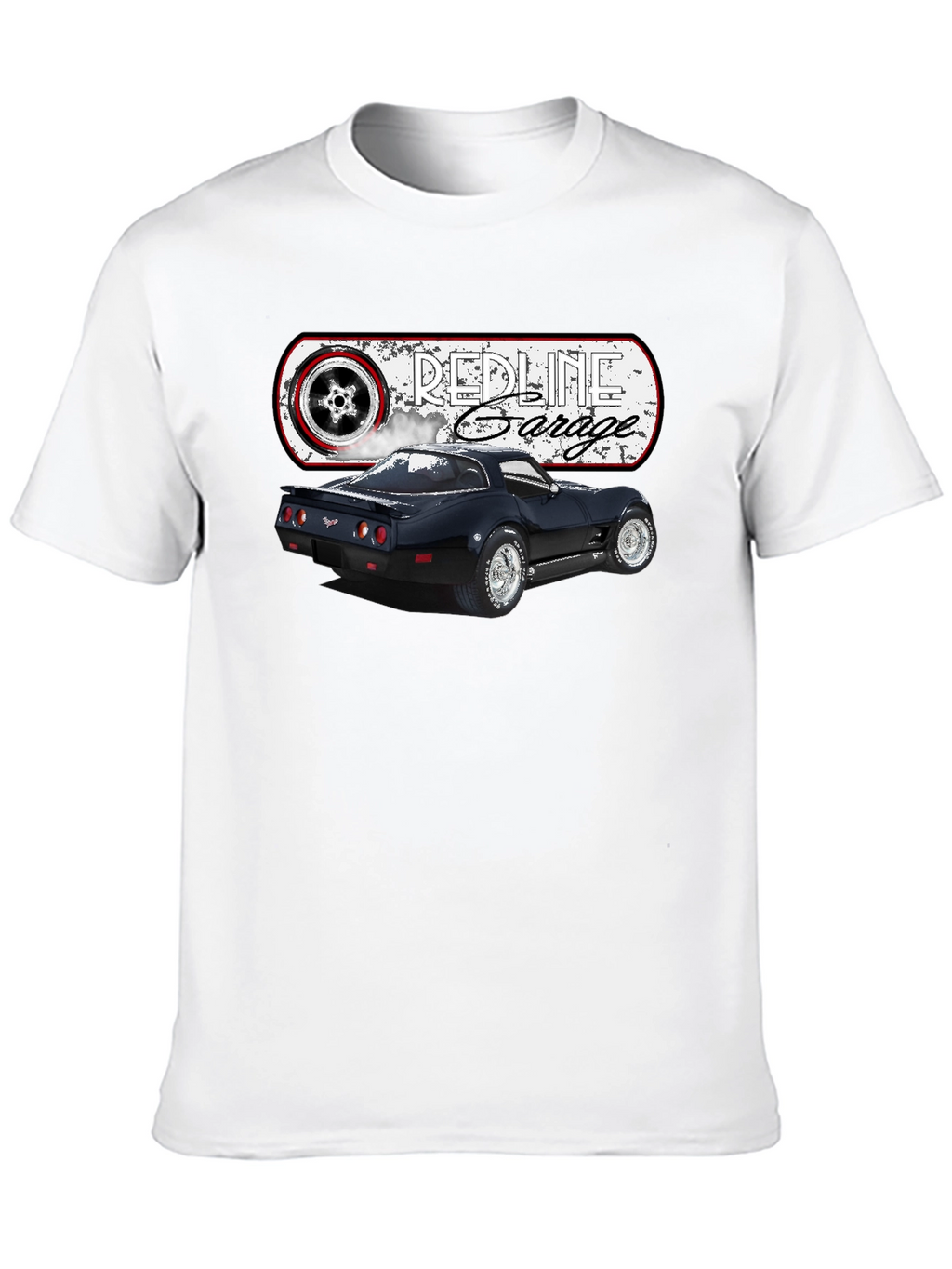 Redline Garage Corvette T-Shirt - Black