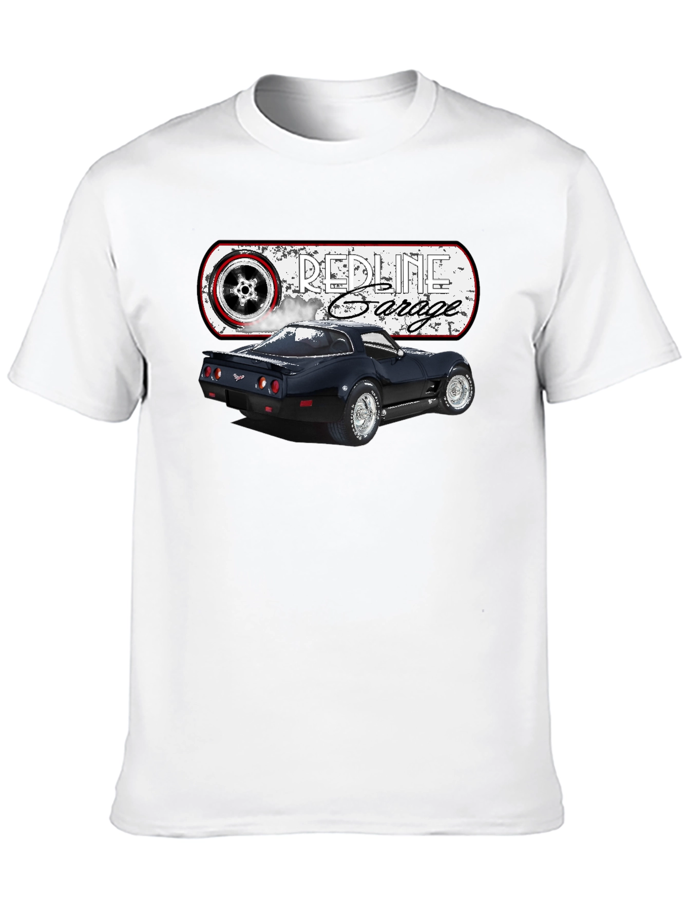 Redline Garage Corvette T-Shirt - Black