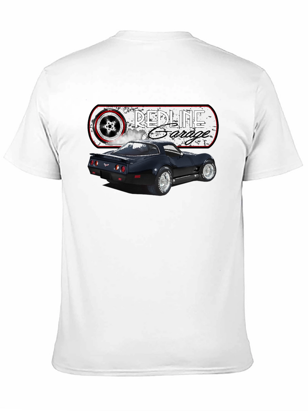 Redline Garage Corvette T-Shirt - Black