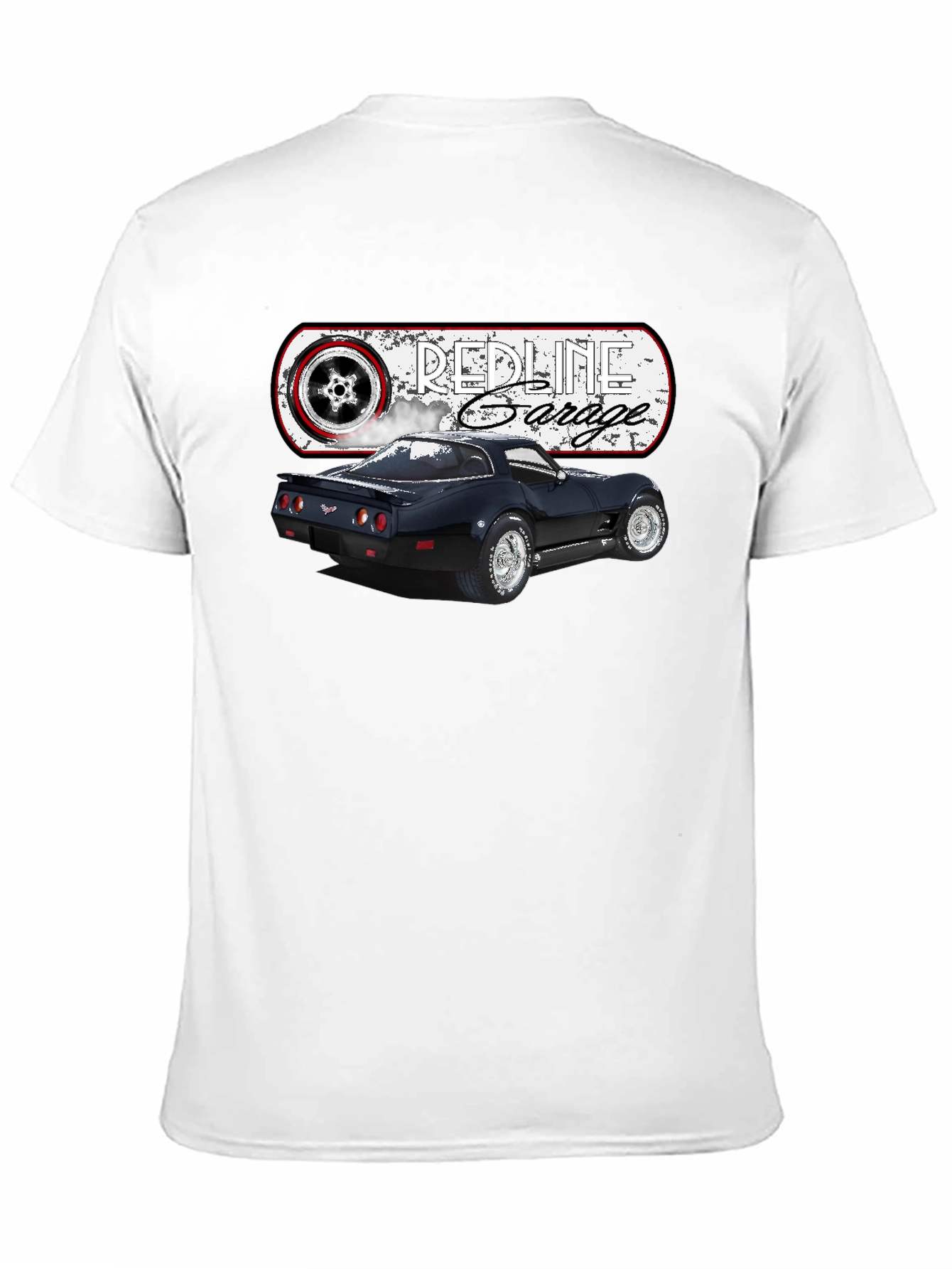 Redline Garage Corvette T-Shirt - Black