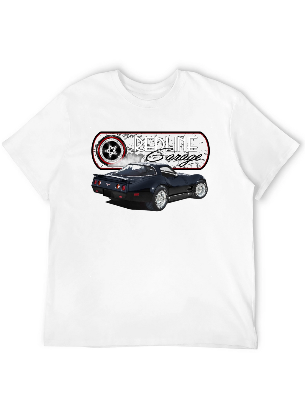 Redline Garage Corvette T-Shirt - Black