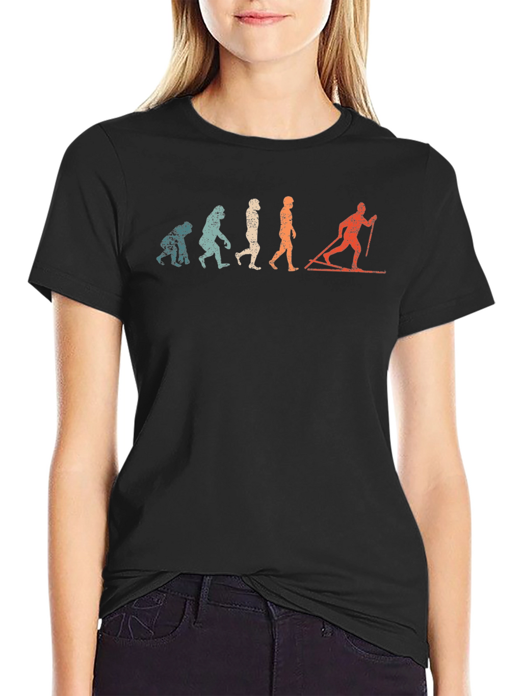 Evolution of Skiing T-Shirt
