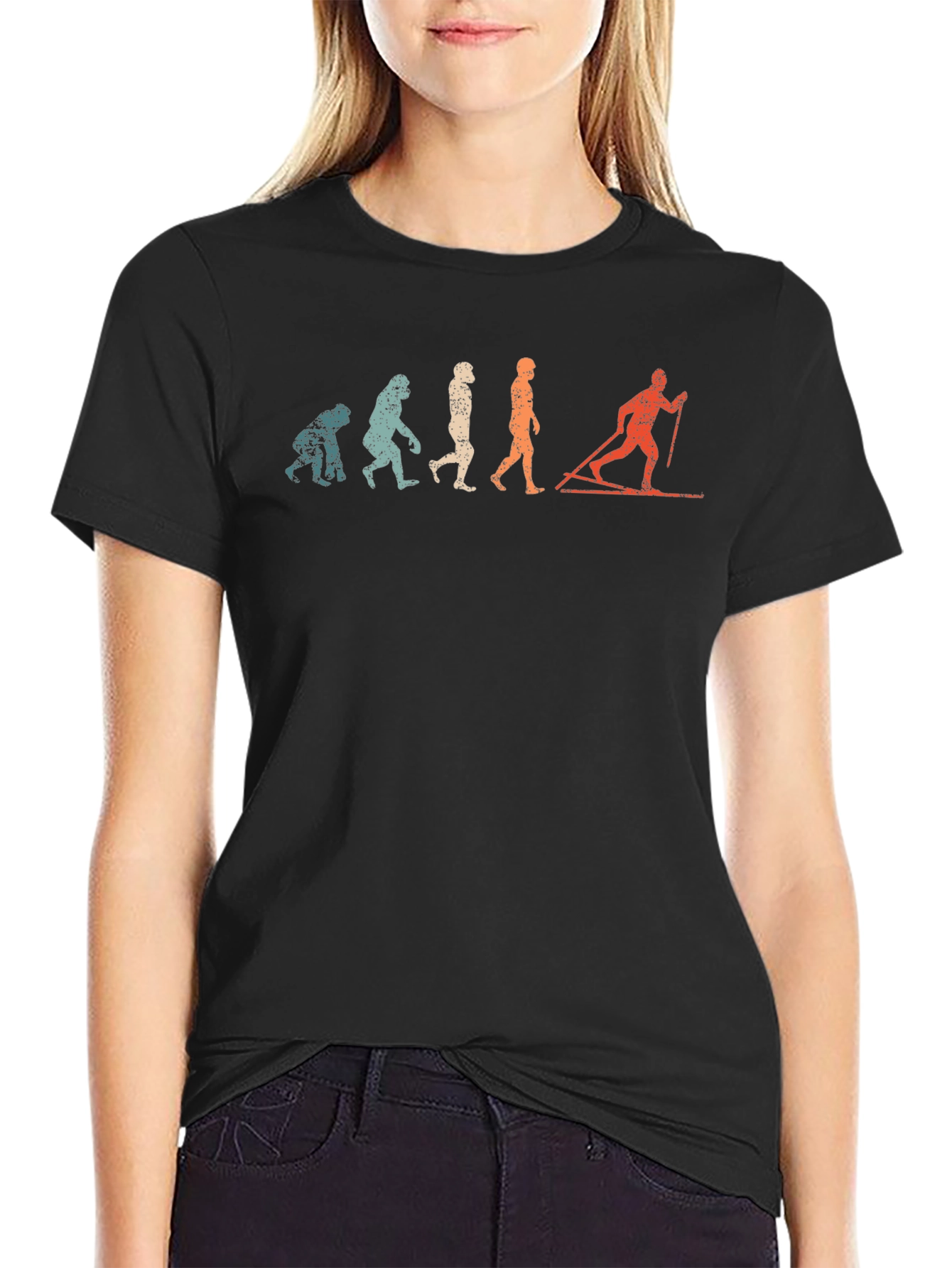 Evolution of Skiing T-Shirt