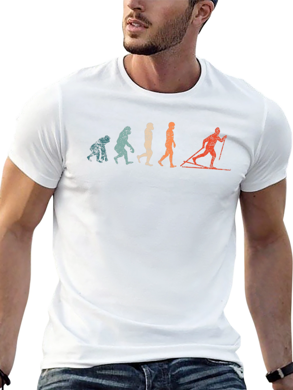 Evolution of Skiing T-Shirt