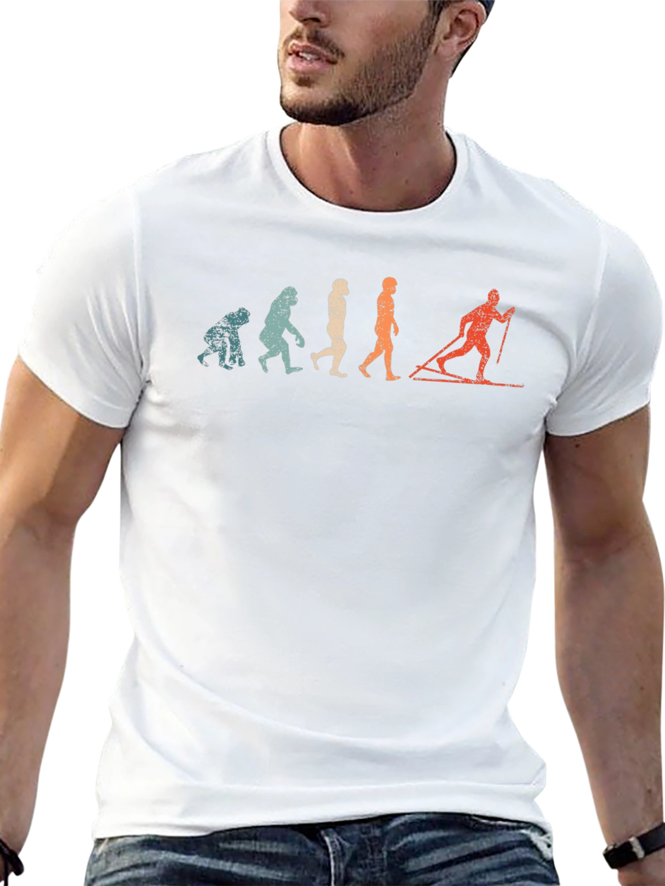 Evolution of Skiing T-Shirt