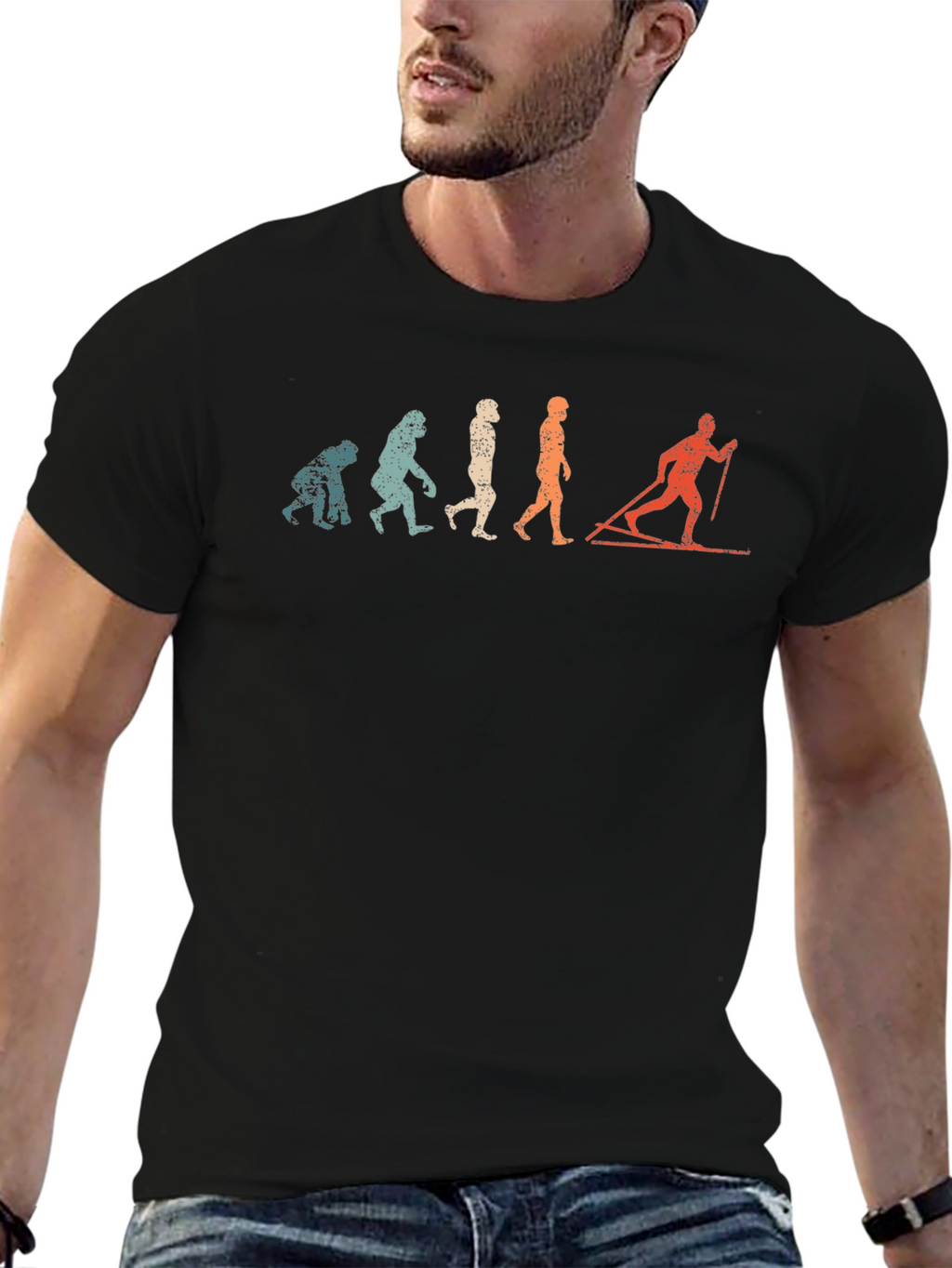 Evolution of Skiing T-Shirt