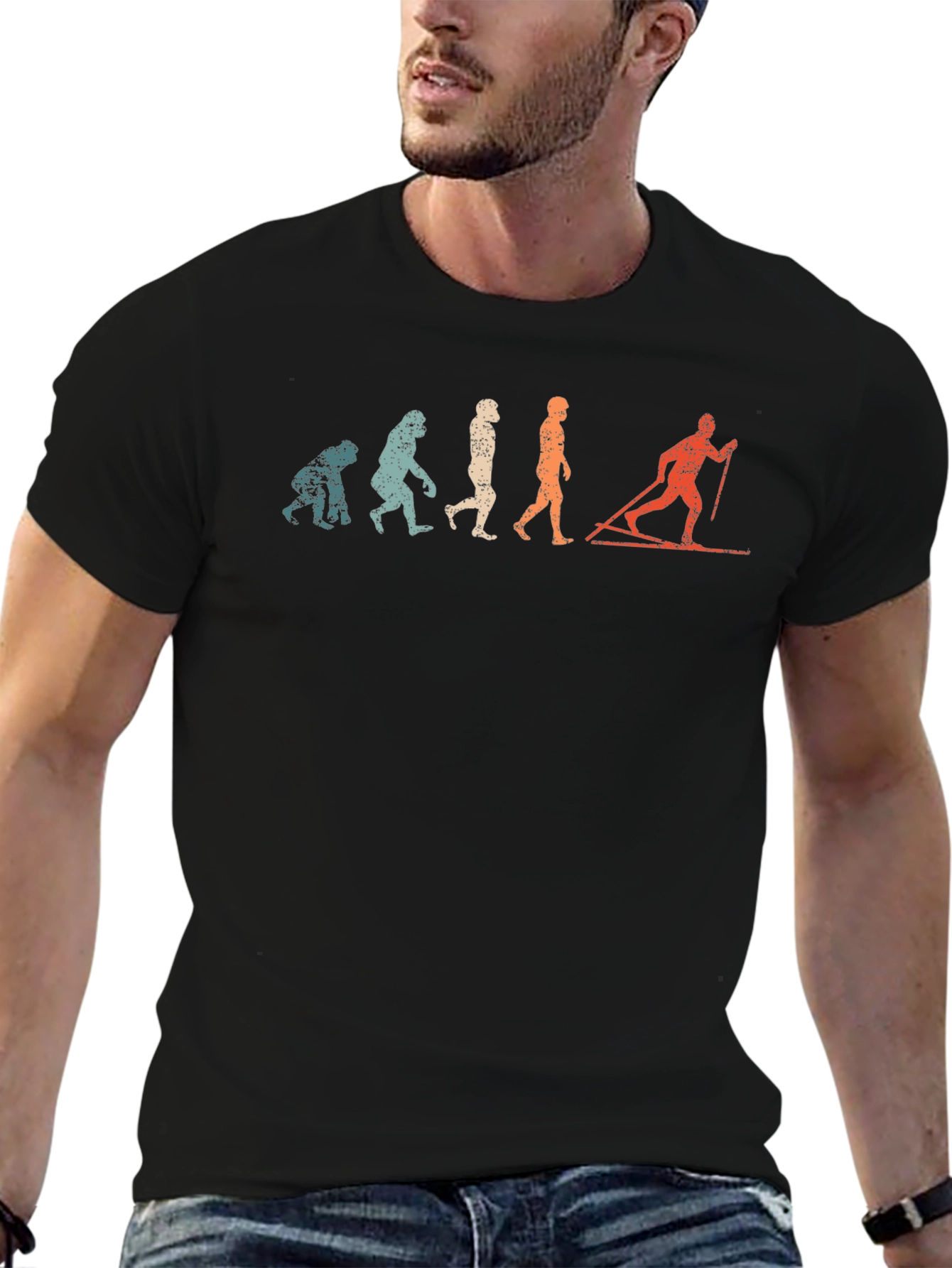 Evolution of Skiing T-Shirt