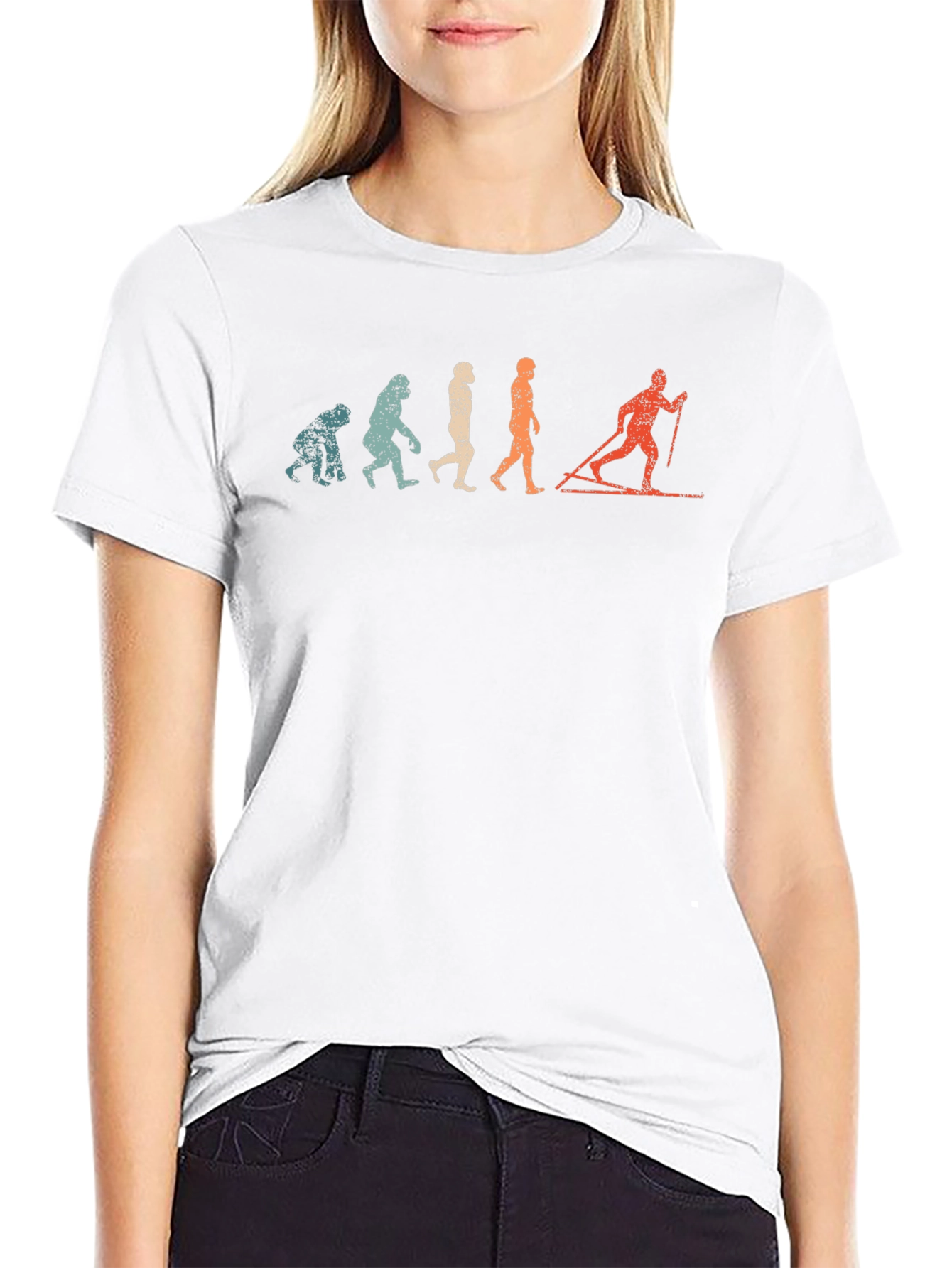 Evolution of Skiing T-Shirt