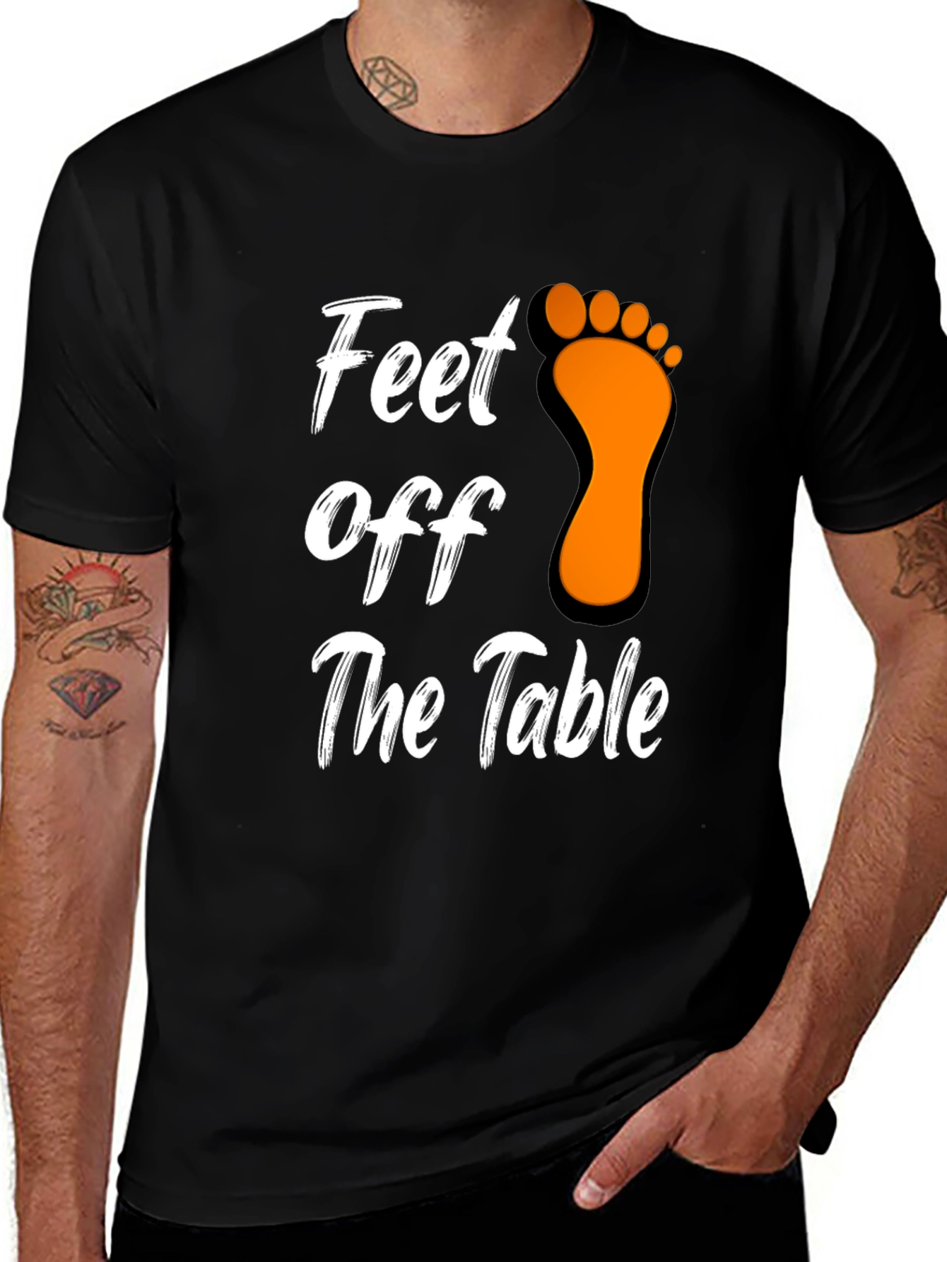 Feet Off The Table Graphic T-Shirt