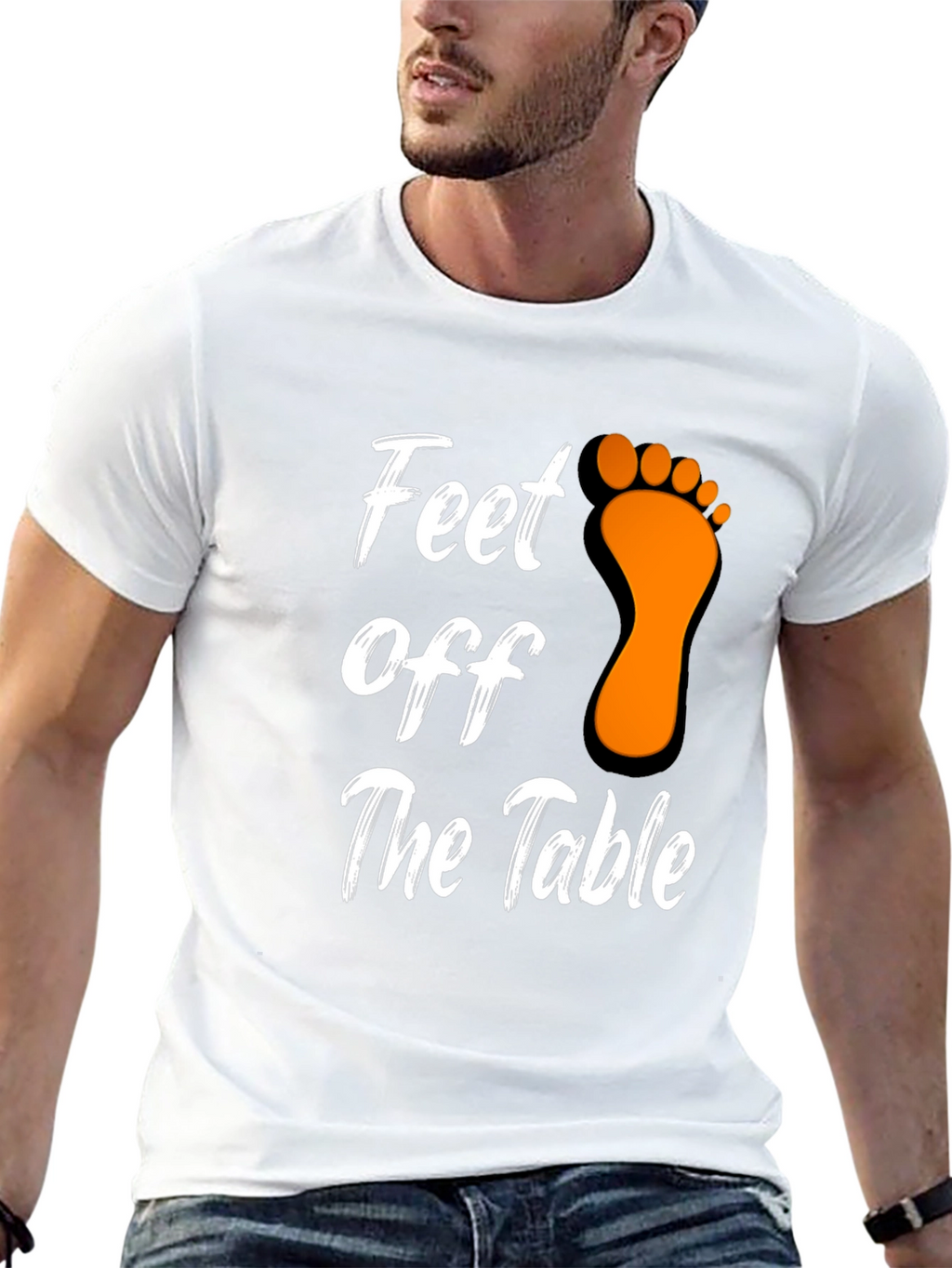 Feet Off The Table Graphic T-Shirt