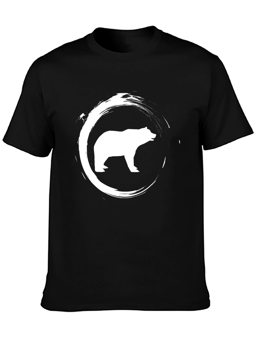 Bear Graphic Print Crew Neck T-Shirt