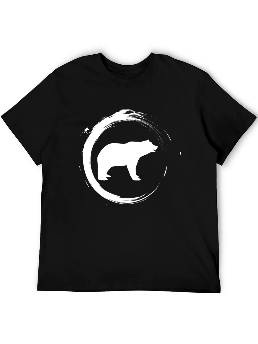Bear Graphic Print Crew Neck T-Shirt