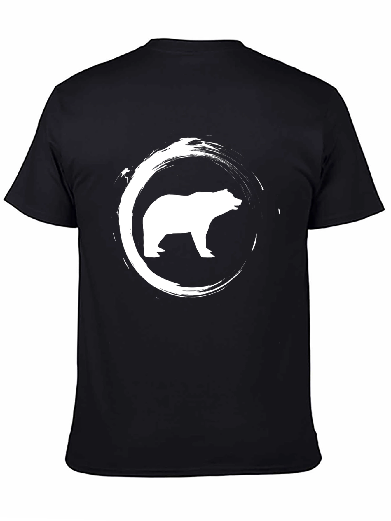 Bear Graphic Print Crew Neck T-Shirt