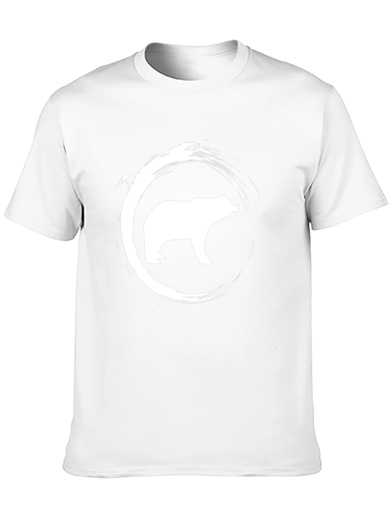 Bear Graphic Print Crew Neck T-Shirt
