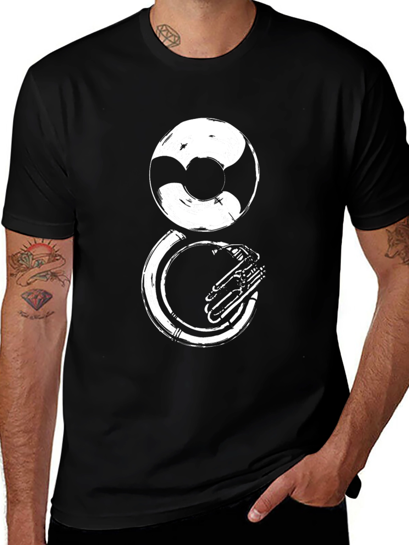 Sousaphone Graphic Tee - Musical Instrument T-Shirt