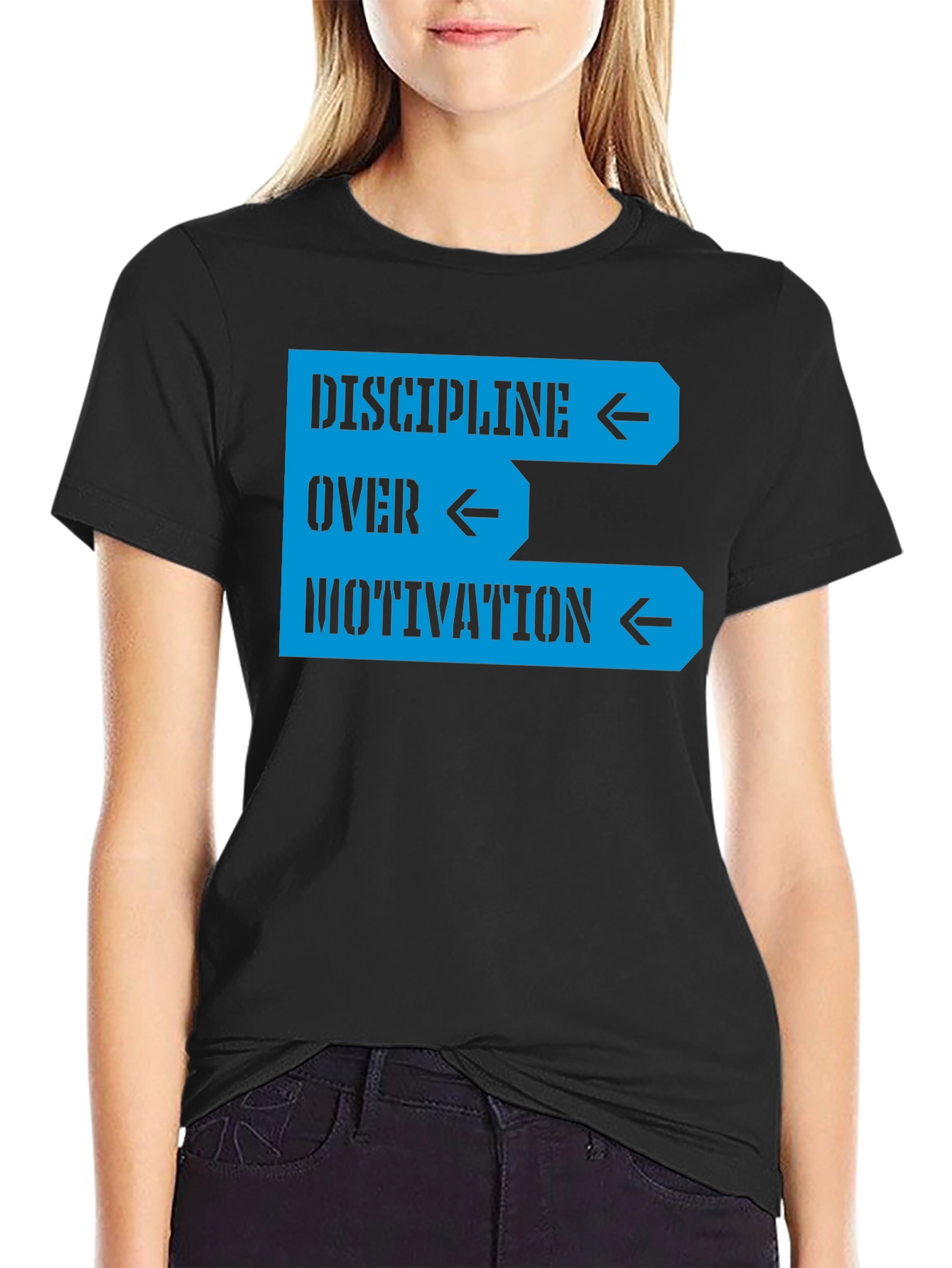 Discipline Over Motivation Graphic Tee