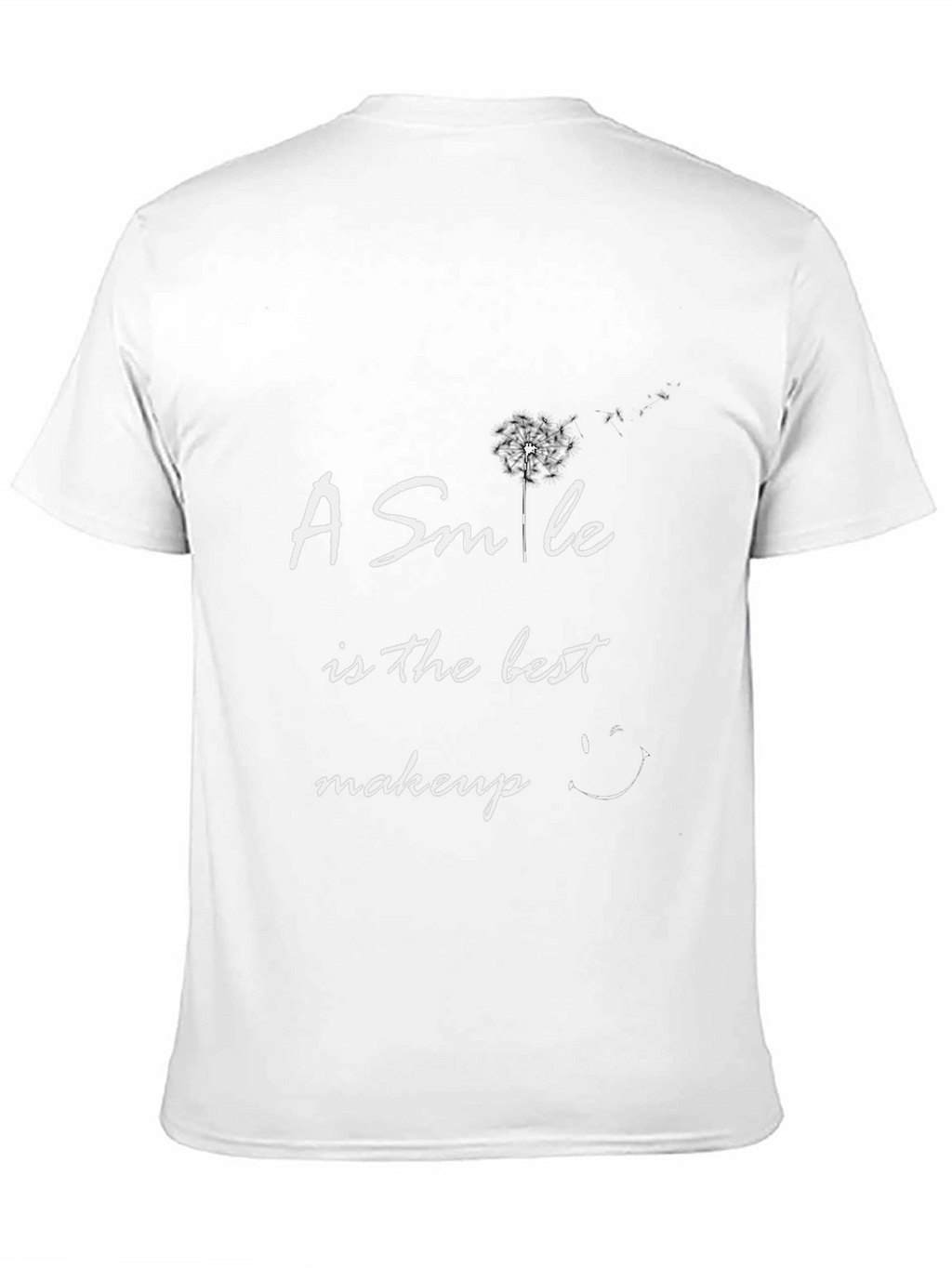 Smile is the Best Makeup Black T-Shirt