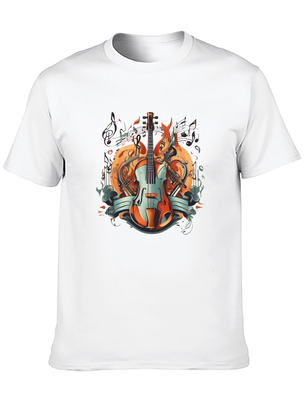 Musical Harmony Graphic T-Shirt - Stylish Music Lover Tee