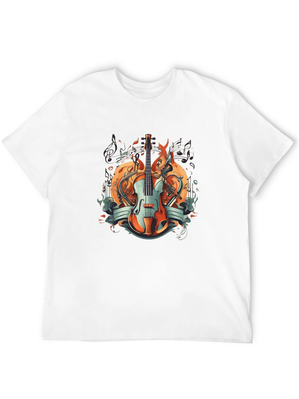 Musical Harmony Graphic T-Shirt - Stylish Music Lover Tee