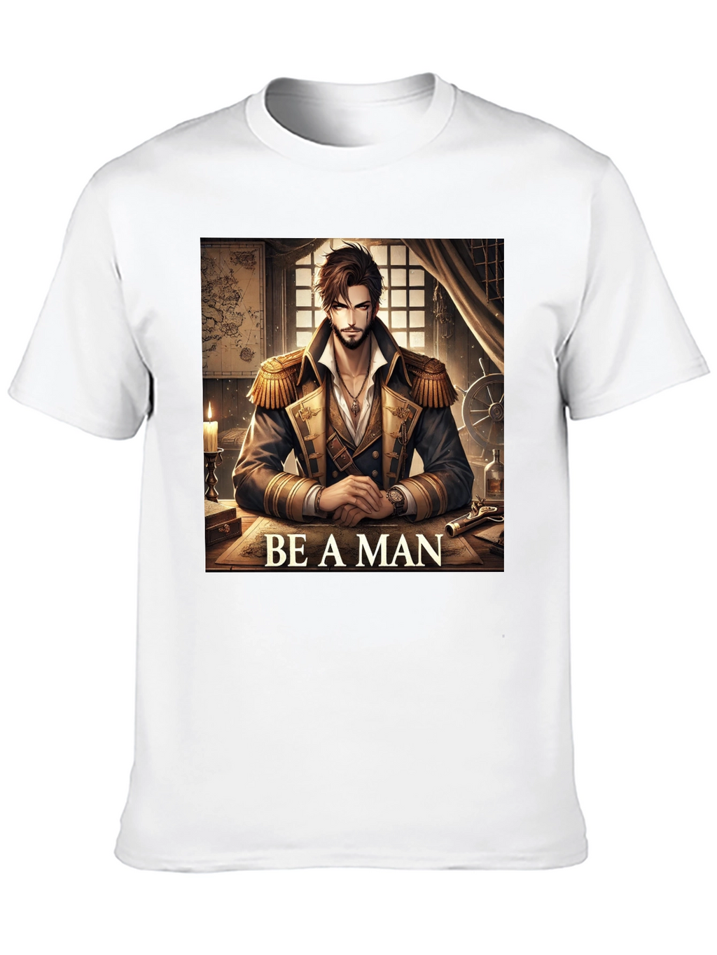 Be A Man Pirate Captain T-Shirt