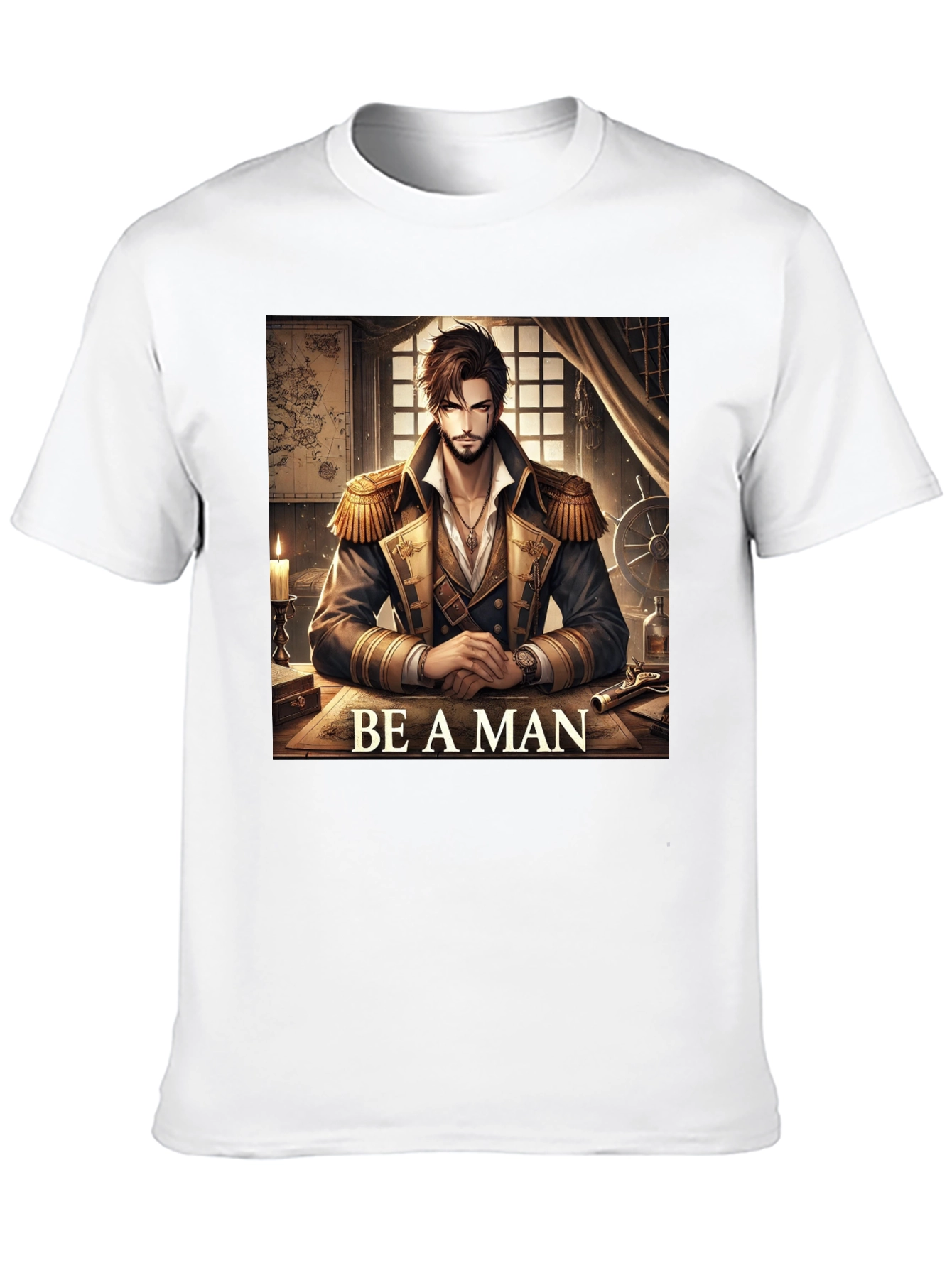 Be A Man Pirate Captain T-Shirt