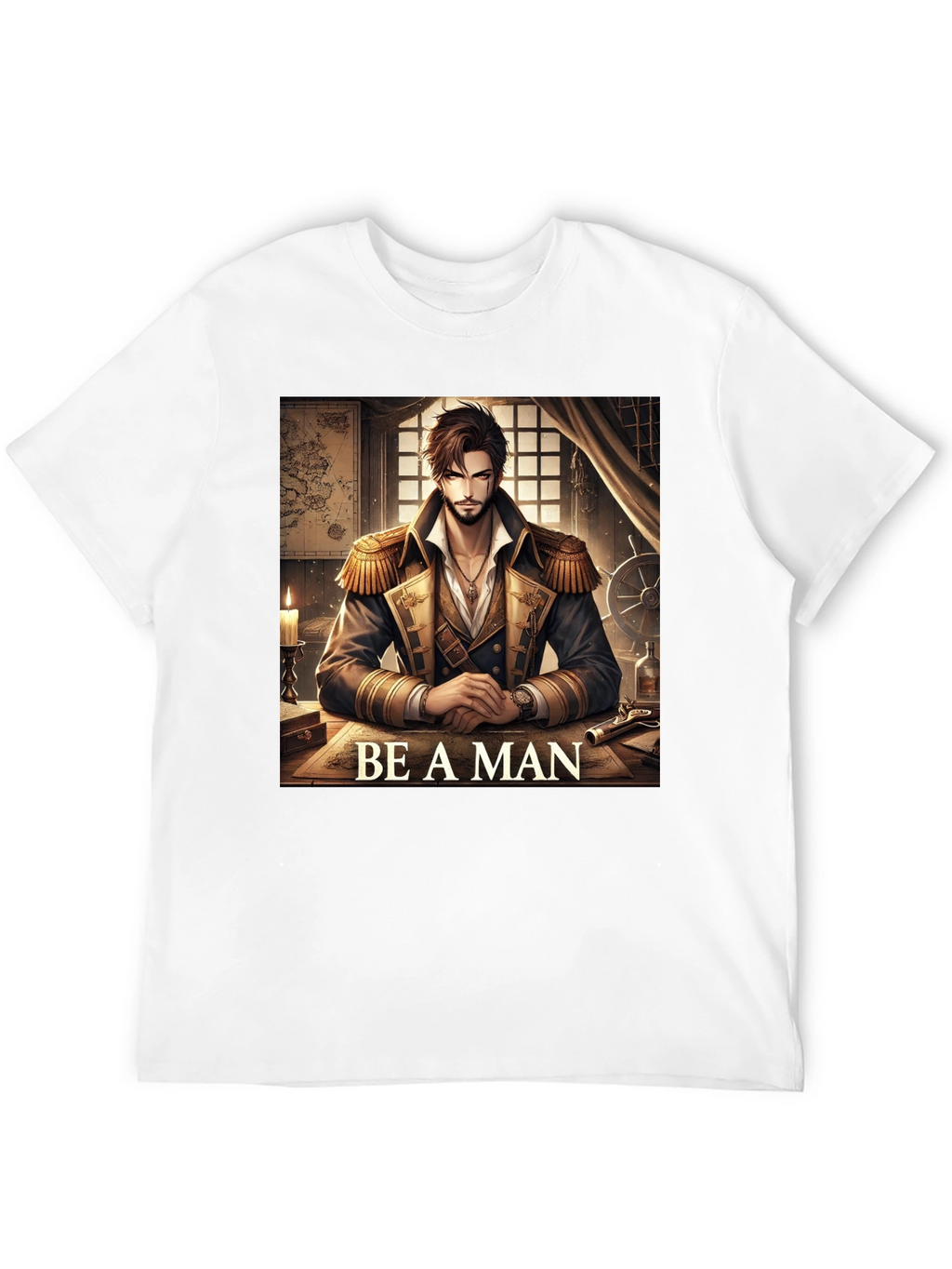 Be A Man Pirate Captain T-Shirt
