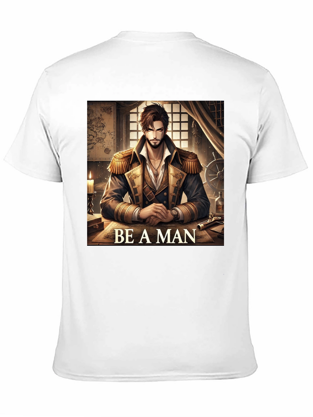 Be A Man Pirate Captain T-Shirt