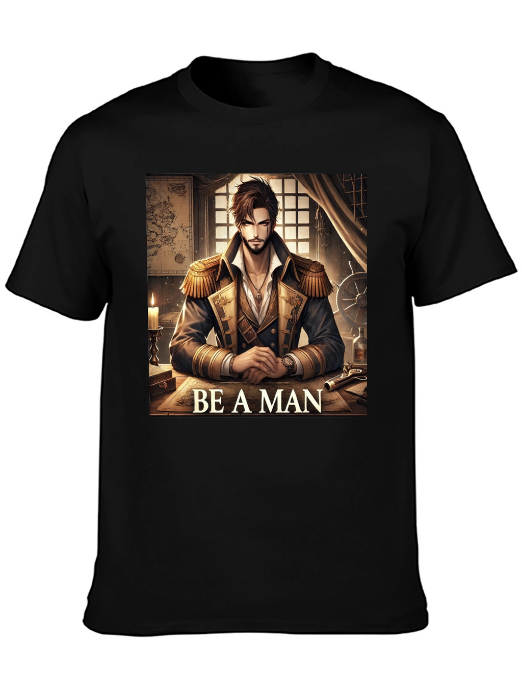 Be A Man Pirate Captain T-Shirt
