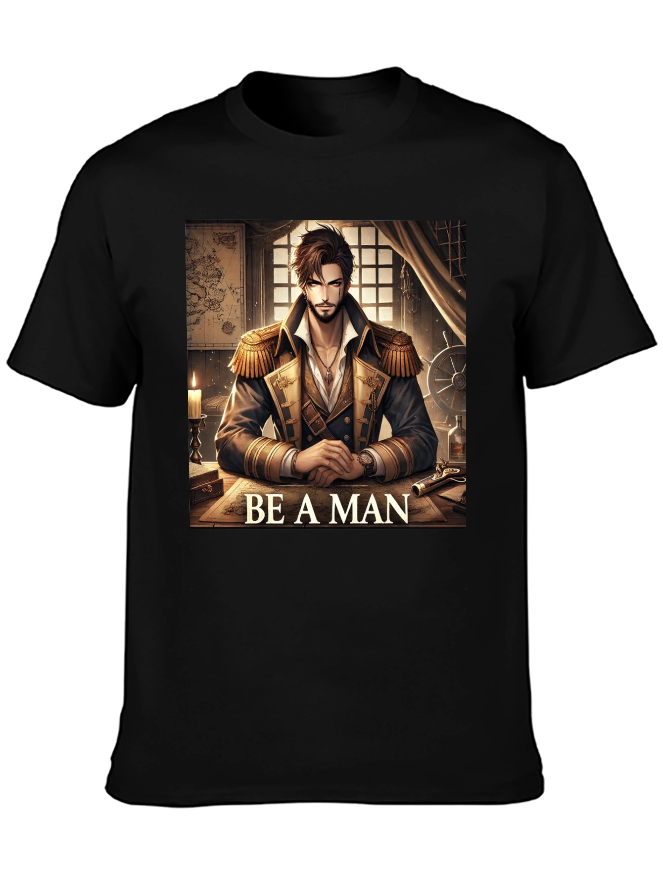 Be A Man Pirate Captain T-Shirt
