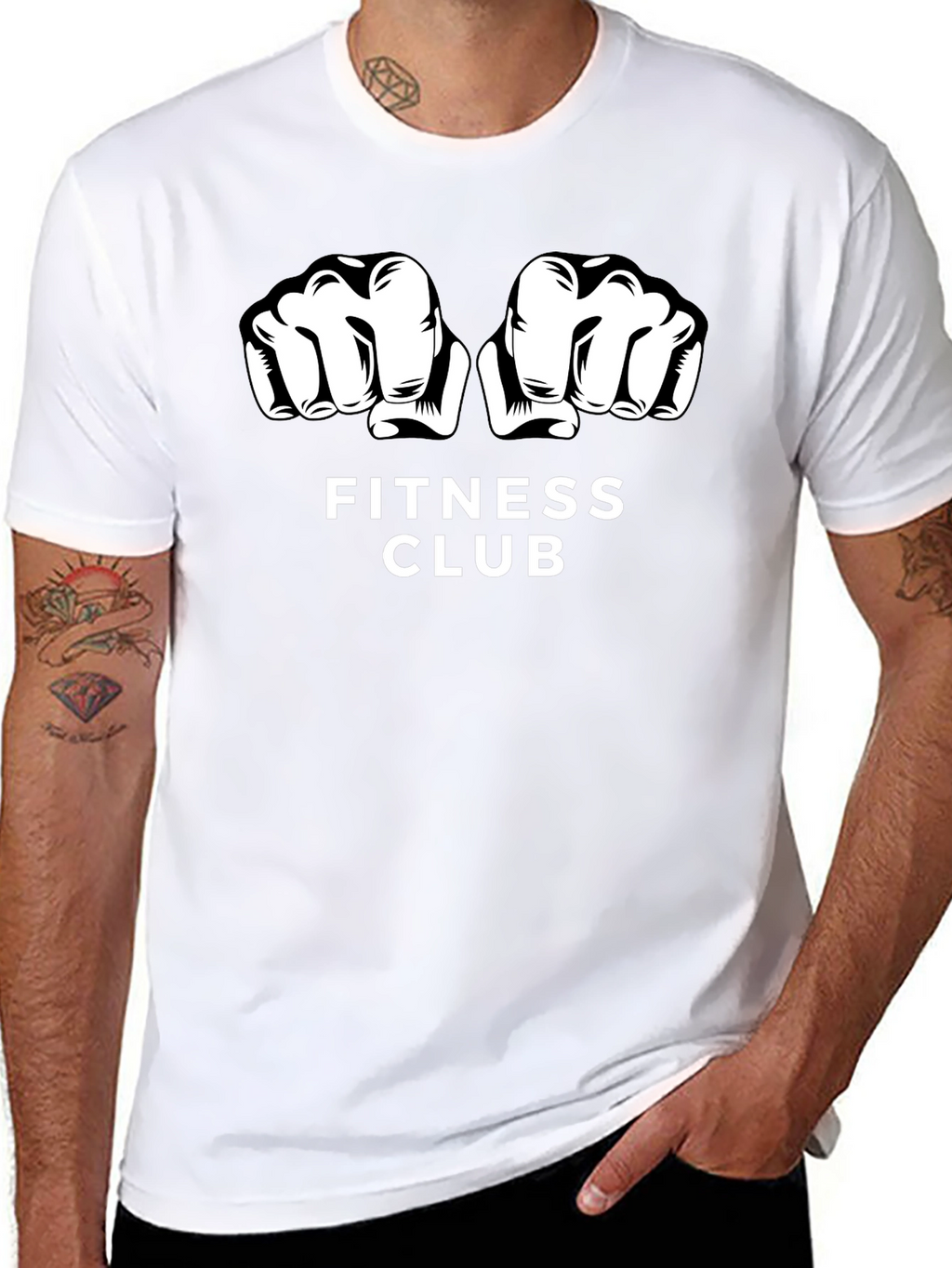 Fitness Club Graphic Tee - Workout Shirt