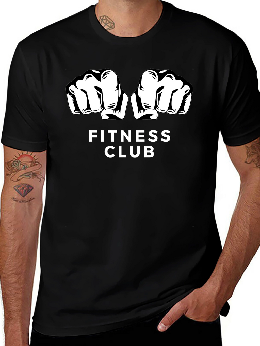 Fitness Club Graphic Tee - Workout Shirt