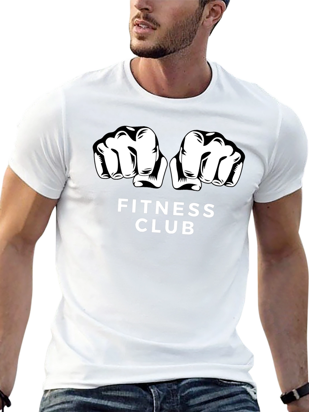 Fitness Club Graphic Tee - Workout Shirt