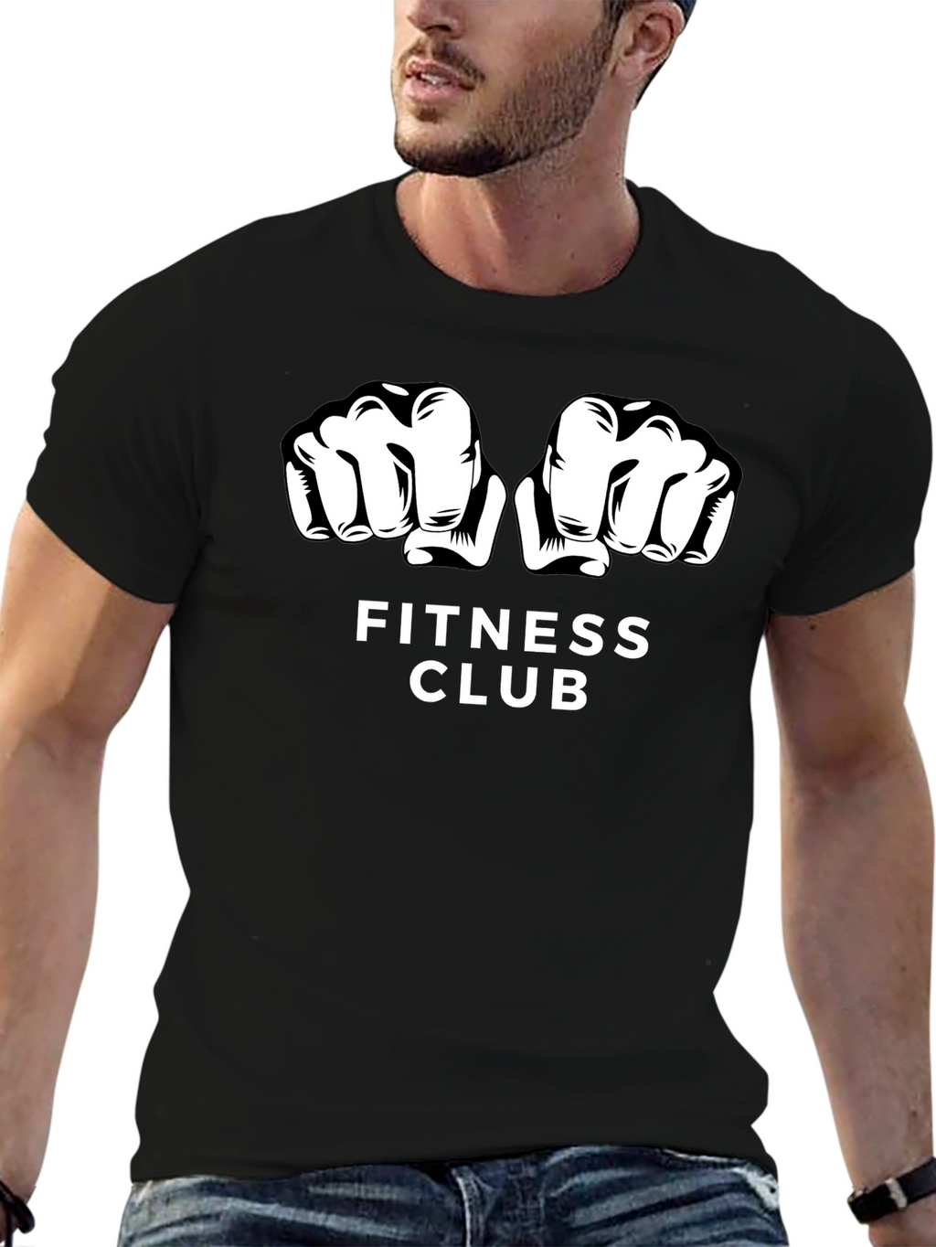 Fitness Club Graphic Tee - Workout Shirt