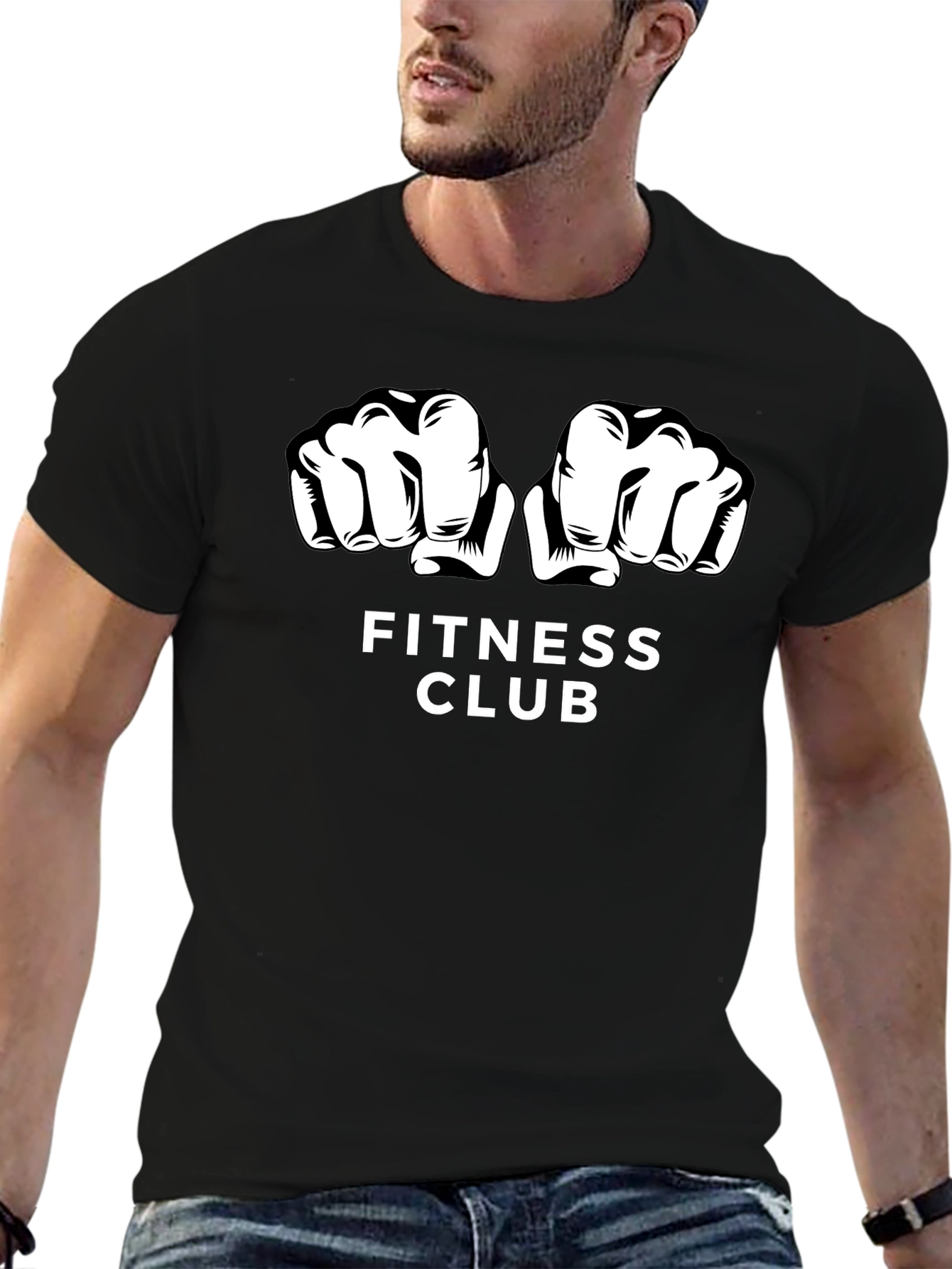 Fitness Club Graphic Tee - Workout Shirt
